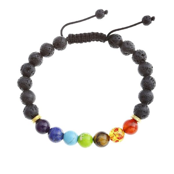 chakra braided bracelet strands natural stone 8mm lava-rock yoga women 100pcs/lot, Black
chakra braided bracelet strands natural stone 8mm lava-rock yoga women 100pcs/lot, Black