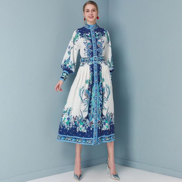 casual dresses luxury designer runway fashion 2021 women mid dress bohemian floral print long sleeve, Black;gray
casual dresses luxury designer runway fashion 2021 women mid dress bohemian floral print long sleeve, Black;gray