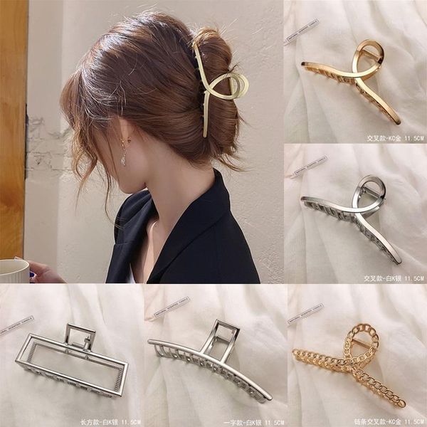 korean style fashion woman girls mental gold sliver hair clips geometric big size making tools accessories1
korean style fashion woman girls mental gold sliver hair clips geometric big size making tools accessories1