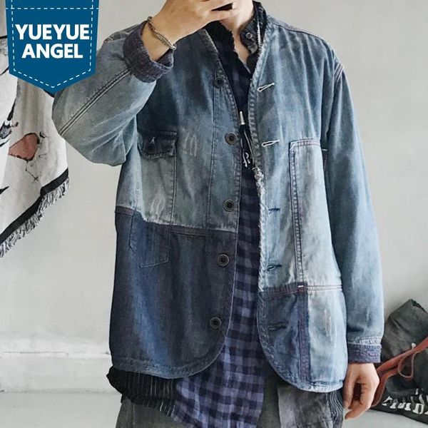 women's jackets vintage women patchwork loose fit denim jacket autumn spliced long sleeve single breasted casual streetwear jeans coat, Black;brown
women's jackets vintage women patchwork loose fit denim jacket autumn spliced long sleeve single breasted casual streetwear jeans coat, Black;brown