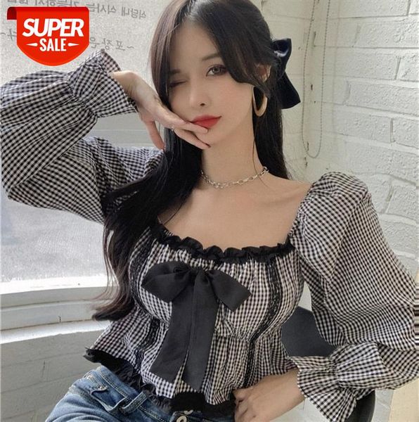 fashion temperament korean version of gentle black and white plaid yarn stitching long-sleeved bow tie collar #zw3w, Black;gray
fashion temperament korean version of gentle black and white plaid yarn stitching long-sleeved bow tie collar #zw3w, Black;gray