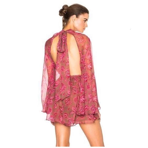 open back new spring summer backless one piece outfits shorts red rose print women dresses chiffon runway jumpsuit rompers, Black;gray
open back new spring summer backless one piece outfits shorts red rose print women dresses chiffon runway jumpsuit rompers, Black;gray