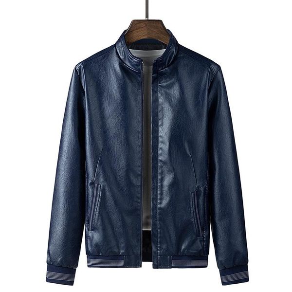 men's fur & faux 2021 men spring casual leather coat outwear fashion motor autumn pu jacket korean business stand collar bomber hombre, Black
men's fur & faux 2021 men spring casual leather coat outwear fashion motor autumn pu jacket korean business stand collar bomber hombre, Black