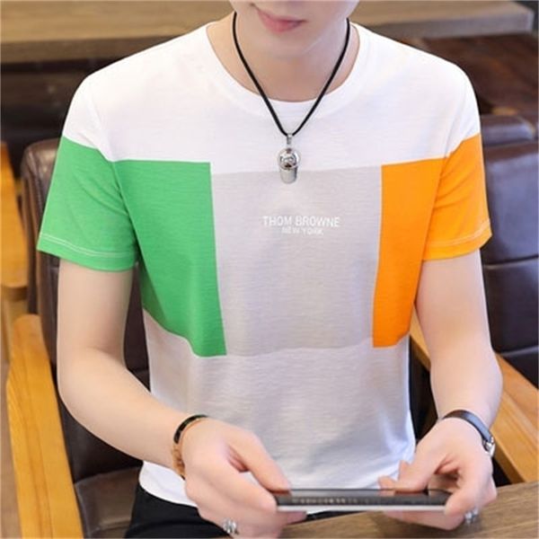 korean version of the trend loose solid color round neck casual tide brand men's seven-point sleeve shirt 210420, White;black
korean version of the trend loose solid color round neck casual tide brand men's seven-point sleeve shirt 210420, White;black