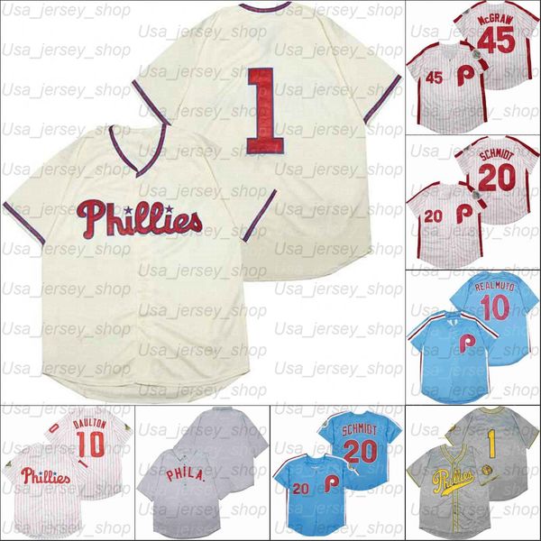 retro baseball 1942 1945 and 1948 home jersey 45 mcgraw 20 schmidt 10 realmuto blue white cream jerseys, Blue;black
retro baseball 1942 1945 and 1948 home jersey 45 mcgraw 20 schmidt 10 realmuto blue white cream jerseys, Blue;black