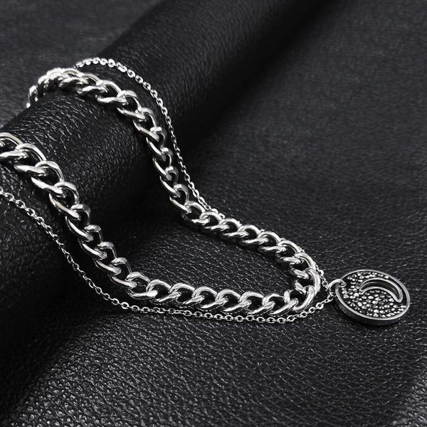 pendant necklaces 2pcs stainless steel sun moon star necklace for women/men silver color chain punk jewelry collier lune n4886s03
pendant necklaces 2pcs stainless steel sun moon star necklace for women/men silver color chain punk jewelry collier lune n4886s03