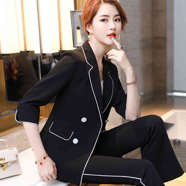 pant female black-white fashion suit for spring summer latest uniform design half sleeve blazer and flare pants two piece together
pant female black-white fashion suit for spring summer latest uniform design half sleeve blazer and flare pants two piece together