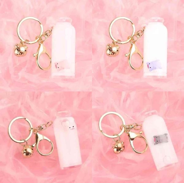 keychains tiktok, red floating milk, pig key chain, quicksand, drift bottle, oil, small golden bag pendant, gift., Silver
keychains tiktok, red floating milk, pig key chain, quicksand, drift bottle, oil, small golden bag pendant, gift., Silver