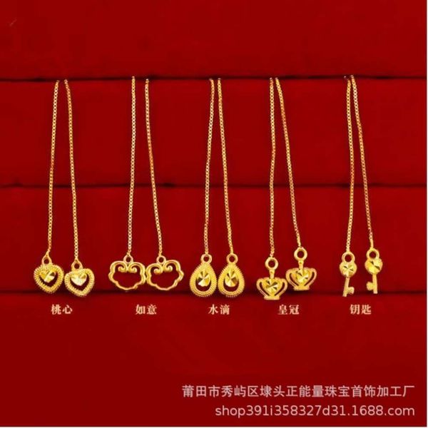 Vietnam Shajin hollowed out Fu brand love ear thread net red temperament crown clover bride earrings, Black
Vietnam Shajin hollowed out Fu brand love ear thread net red temperament crown clover bride earrings, Black