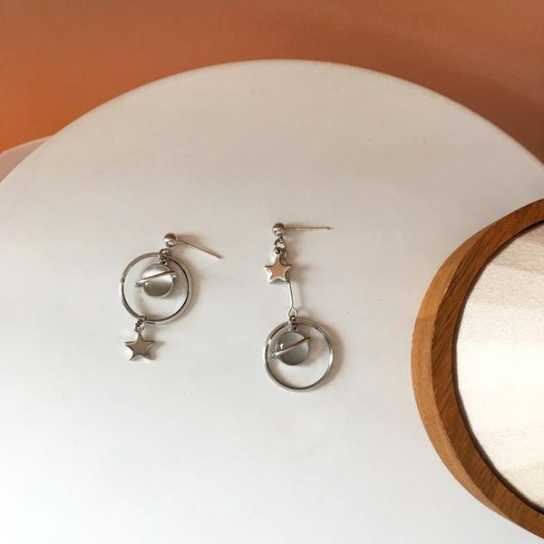 dangle & chandelier bilandi s925 needle asymmetrical earrings trendy jewelry design metal circle resin stars drop for girl gifts, Silver
dangle & chandelier bilandi s925 needle asymmetrical earrings trendy jewelry design metal circle resin stars drop for girl gifts, Silver