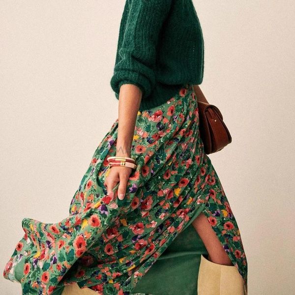 spring ladies floral print long skirt features pleated skirts sweet floarl women skrits, Black
spring ladies floral print long skirt features pleated skirts sweet floarl women skrits, Black