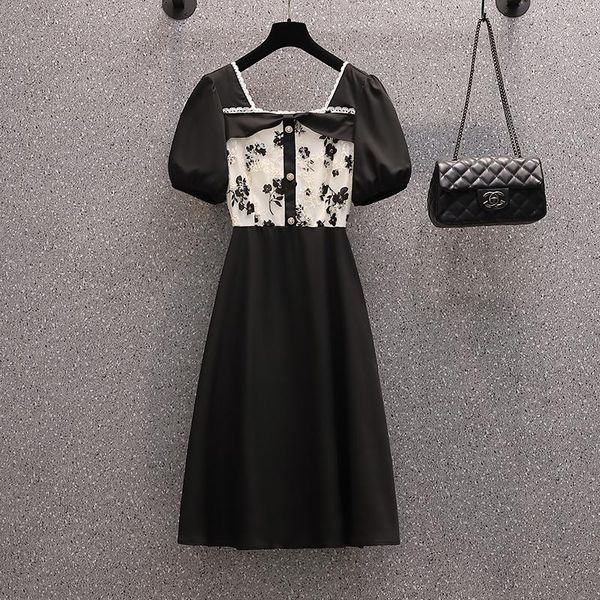 plus size dresses 2021 summer clothing women vintage lace patchwork black dress puff short sleeve square collar high waist party
plus size dresses 2021 summer clothing women vintage lace patchwork black dress puff short sleeve square collar high waist party