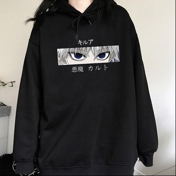 oversize hunter x pullover womens sweatshirts japanese anime killua zoldyck devil eye print streetwear top, Black
oversize hunter x pullover womens sweatshirts japanese anime killua zoldyck devil eye print streetwear top, Black