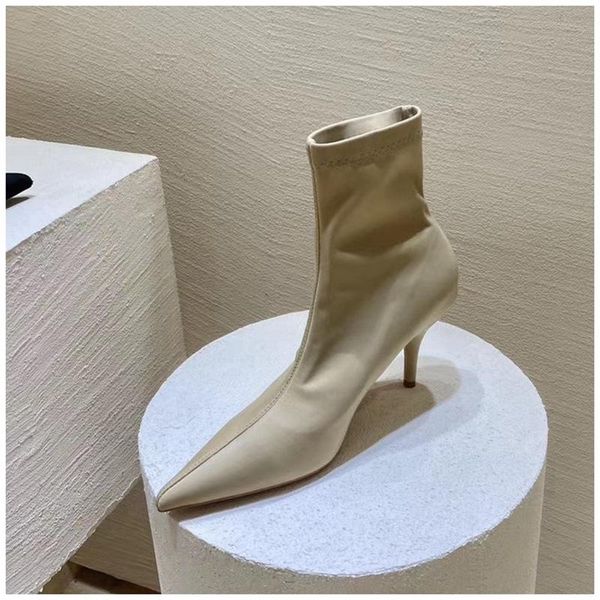 boots 2021 ankle for women pointed toe sock thin high heels short fashion ladies slip on chelsae boot shoe, Black
boots 2021 ankle for women pointed toe sock thin high heels short fashion ladies slip on chelsae boot shoe, Black