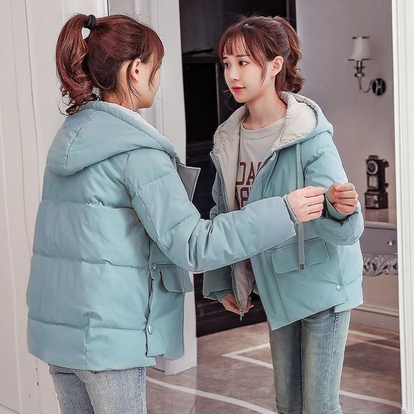 women's down & parkas isenmal short winter jacket women warm hooded cotton female casual loose korean cotton-padded autumn outwear, Black
women's down & parkas isenmal short winter jacket women warm hooded cotton female casual loose korean cotton-padded autumn outwear, Black