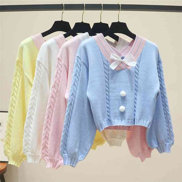 korobov v neck long sleeve sweater jumpers contrast color knitted short pullovers women korean chic sweet pull femme 2d648 210430, White;black
korobov v neck long sleeve sweater jumpers contrast color knitted short pullovers women korean chic sweet pull femme 2d648 210430, White;black
