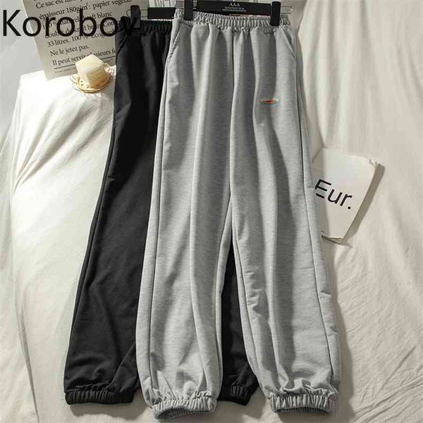 korobov women cargo pants korean preppy style casual female trousers vintage wide leg sweatpants streetwear joggers 210430, Black;white
korobov women cargo pants korean preppy style casual female trousers vintage wide leg sweatpants streetwear joggers 210430, Black;white