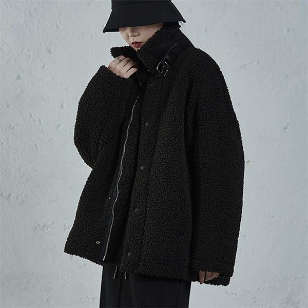 women's jackets johnature black women lambwool fashion 2021 winter casual solid color thicken warm loose female coats, Black;brown
women's jackets johnature black women lambwool fashion 2021 winter casual solid color thicken warm loose female coats, Black;brown