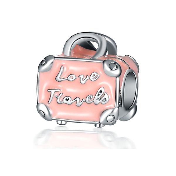 1pcs cute pink suitcase bead pendant adapting original pandora charm bracelet women jewelry making gifts, Silver
1pcs cute pink suitcase bead pendant adapting original pandora charm bracelet women jewelry making gifts, Silver