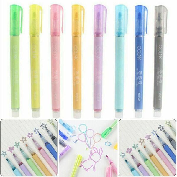 highlighters color double line pen highlighter students hand account drawing outline 8-color set fluorescent two-color marker, Black;red
highlighters color double line pen highlighter students hand account drawing outline 8-color set fluorescent two-color marker, Black;red