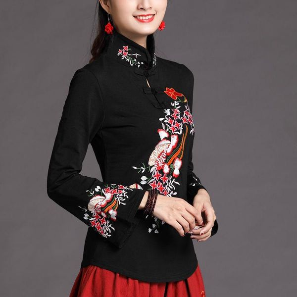 ethnic clothing cheongsam women plus size 2021 summer fashion cotton blend splicing turtleneck embroidery chinese style qipao shirts wo, Red
ethnic clothing cheongsam women plus size 2021 summer fashion cotton blend splicing turtleneck embroidery chinese style qipao shirts wo, Red