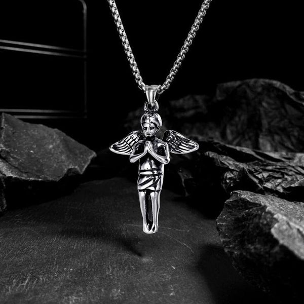 pendant necklaces hip hop angel cupid small charm trendy men vintage punk rock metal color wing choker necklace jewelry gift, Silver
pendant necklaces hip hop angel cupid small charm trendy men vintage punk rock metal color wing choker necklace jewelry gift, Silver