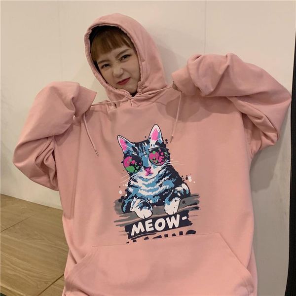 women's hoodies & sweatshirts college style loose cartoon print hooded sweatshirt 2021 autumn fall shoulder sleeve pocket fashion, Black
women's hoodies & sweatshirts college style loose cartoon print hooded sweatshirt 2021 autumn fall shoulder sleeve pocket fashion, Black