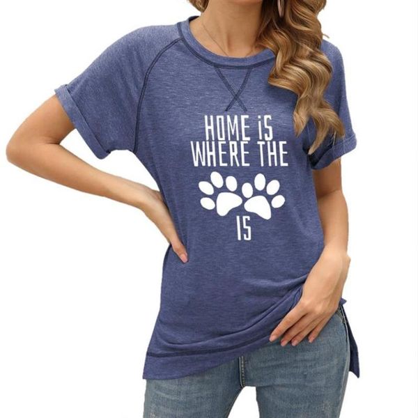 arrival loose t-shirt home is where the letters dog print for women harajuku summer women's short sleeves, White
arrival loose t-shirt home is where the letters dog print for women harajuku summer women's short sleeves, White