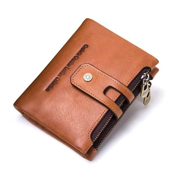wallets genuine leather brown men's male fashion short zipper black coin purses holders purse stitching clutch men, Red;black
wallets genuine leather brown men's male fashion short zipper black coin purses holders purse stitching clutch men, Red;black