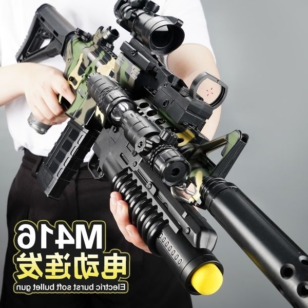 69electric continuous soft bullet children's toy large m416 machine gun fire simulation boy pistol eating chicken 10
69electric continuous soft bullet children's toy large m416 machine gun fire simulation boy pistol eating chicken 10
