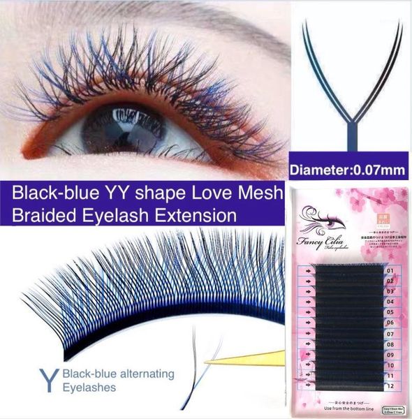 blue-black mixed color y type grafting eyelashes curl c 0.07mm auto bloom love mesh braided yy shape mink eyelash extension1
blue-black mixed color y type grafting eyelashes curl c 0.07mm auto bloom love mesh braided yy shape mink eyelash extension1