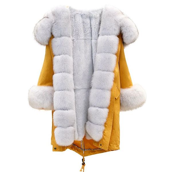 women's fur & faux 2021 women natural real big parka coat winter luxury rex lining hooded warm jacket, Black
women's fur & faux 2021 women natural real big parka coat winter luxury rex lining hooded warm jacket, Black