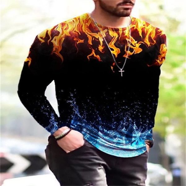 men's t-shirts fashion plus size o collared long sleeve t shirt for men 2021 autumn mens flame printed anime tshirt camisetas de mujer, White;black
men's t-shirts fashion plus size o collared long sleeve t shirt for men 2021 autumn mens flame printed anime tshirt camisetas de mujer, White;black