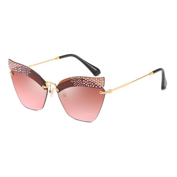 women's diamond box cat eye sunglasses brand designer cat eye sunglasses diamond frameless glasses europe and america women's sung, White;black
women's diamond box cat eye sunglasses brand designer cat eye sunglasses diamond frameless glasses europe and america women's sung, White;black