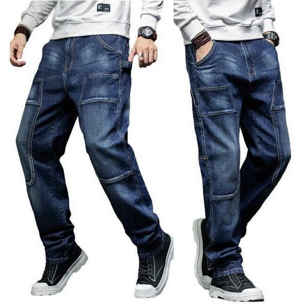 men's jeans men fall winter loose elastic straight frayed cat oversized patch denim pants plus size 28-44, Blue
men's jeans men fall winter loose elastic straight frayed cat oversized patch denim pants plus size 28-44, Blue