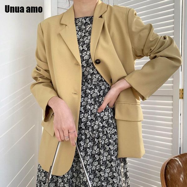 women's suits & blazers unua amo 2021 women fashion office wear single breasted blazer coat vintage long sleeve pockets female outerwea, White;black
women's suits & blazers unua amo 2021 women fashion office wear single breasted blazer coat vintage long sleeve pockets female outerwea, White;black