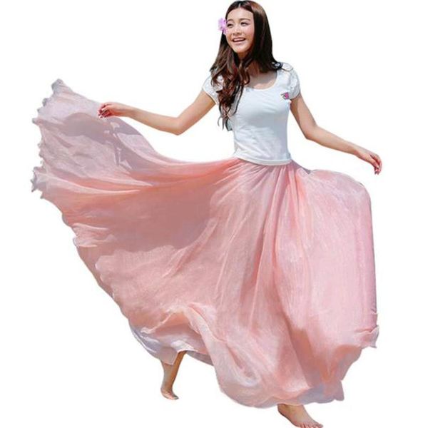 skirts harajuku women elastic waist chiffon long maxi beach jupe femme falda mujer moda evening party girls cuero, Black
skirts harajuku women elastic waist chiffon long maxi beach jupe femme falda mujer moda evening party girls cuero, Black