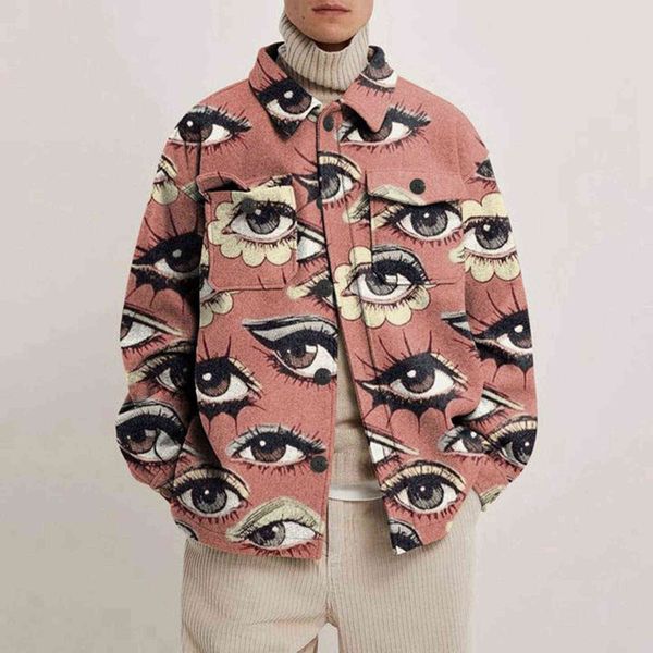 men's casual jackets autumn and winter large size button printing lapel coat jacket fashion male blouse cardigan, Black;brown
men's casual jackets autumn and winter large size button printing lapel coat jacket fashion male blouse cardigan, Black;brown