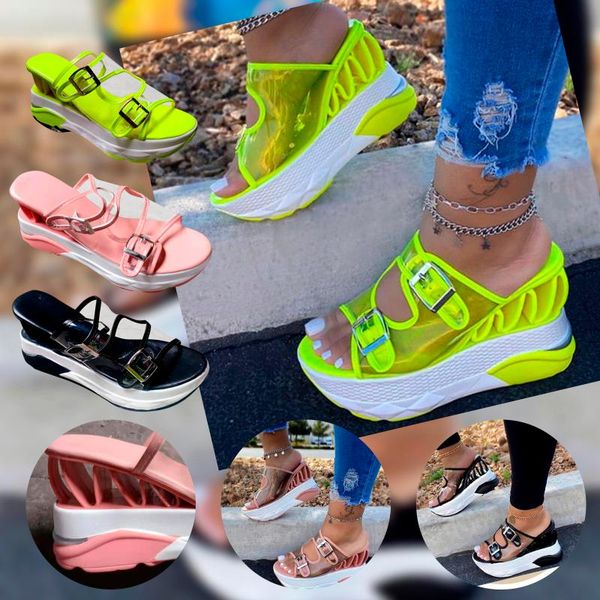sandals summer big size belt buckle candy color peep-toe wedges leisure style women's shoes platform female sluggard #4, Black
sandals summer big size belt buckle candy color peep-toe wedges leisure style women's shoes platform female sluggard #4, Black