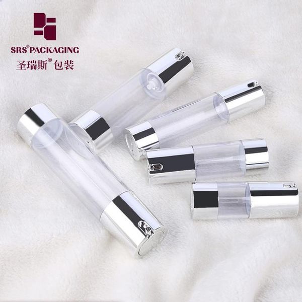 storage bottles & jars wholesale in stock clear shiny silver 15ml 30ml 50ml plastic airless pump bottle cosmetics packaging
storage bottles & jars wholesale in stock clear shiny silver 15ml 30ml 50ml plastic airless pump bottle cosmetics packaging