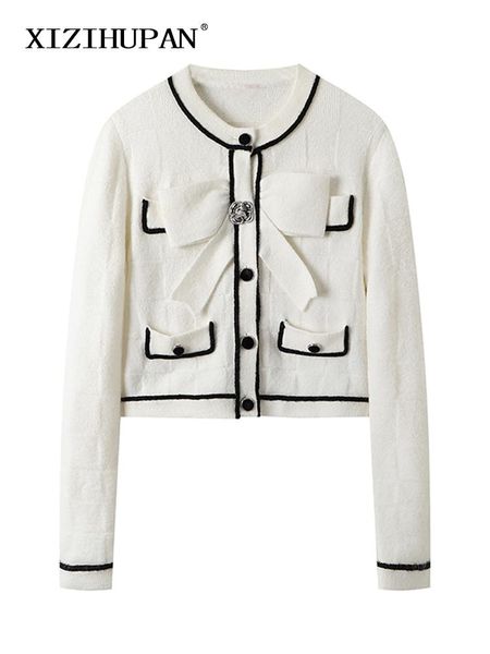 women's jackets temperament solid jacket round neck long sleeve patchwork bowknot slim autumn coat female 2021 fashion clothes, Black;brown
women's jackets temperament solid jacket round neck long sleeve patchwork bowknot slim autumn coat female 2021 fashion clothes, Black;brown