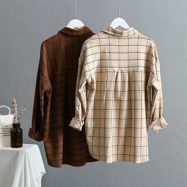 women's blouses & shirts arrival women plaid oversize blouse batwing sleeve front short back long shirt turn-down collar casual t96601f, White
women's blouses & shirts arrival women plaid oversize blouse batwing sleeve front short back long shirt turn-down collar casual t96601f, White