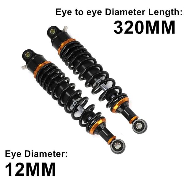 parts 1 pair 12.5" 320mm motorcycle air absorber rear suspension motor scooter dirt bike atv quad black d30
parts 1 pair 12.5" 320mm motorcycle air absorber rear suspension motor scooter dirt bike atv quad black d30