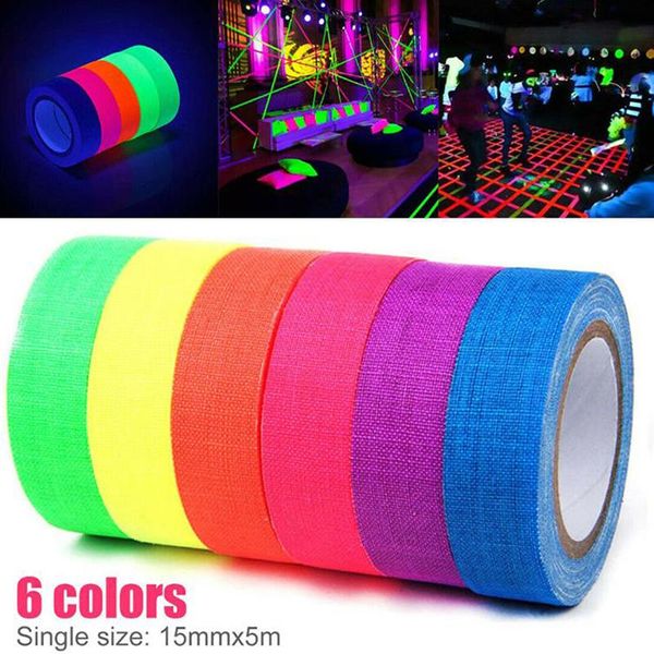 party decoration 6rolls uv reactive tape blacklight fluorescent glow in the dark neon gaffer
party decoration 6rolls uv reactive tape blacklight fluorescent glow in the dark neon gaffer