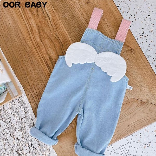 baby girls cute wing denim overalls spring summer toddler kids loose casual trousers jumpsuits, Blue 
baby girls cute wing denim overalls spring summer toddler kids loose casual trousers jumpsuits, Blue