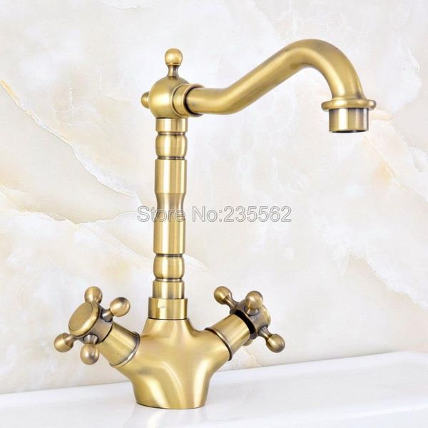 bathroom sink faucets deck mounted kitchen faucet dual handle brass antique and cold water tap 360 swivel spout mixer lsf126
bathroom sink faucets deck mounted kitchen faucet dual handle brass antique and cold water tap 360 swivel spout mixer lsf126