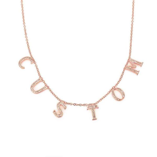 style custom letter necklace personality name zircon necklaces 3 color copper o-chain for women's gifts jewelry pendant, Silver
style custom letter necklace personality name zircon necklaces 3 color copper o-chain for women's gifts jewelry pendant, Silver