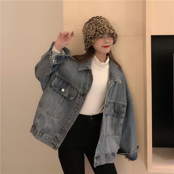 autumn spring women denim jacket outerwear loose high street fashionable korean style jeans casual short coat women's jackets, Black;brown
autumn spring women denim jacket outerwear loose high street fashionable korean style jeans casual short coat women's jackets, Black;brown