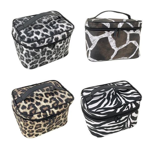 cosmetic bags & cases portable travel bag with makeup brush holder waterproof toiletry storage box leopard zebra pattern
cosmetic bags & cases portable travel bag with makeup brush holder waterproof toiletry storage box leopard zebra pattern