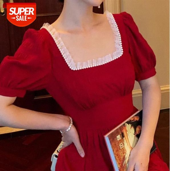 french retro red dress super fairy temperament waist was thinner square collar platycodon can be salt sweet mid-length skirt female #nr06, Black;gray
french retro red dress super fairy temperament waist was thinner square collar platycodon can be salt sweet mid-length skirt female #nr06, Black;gray